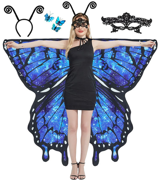 Dual Sided Butterfly Costumes for Women,Part Halloween Butterfly Wings Adults costume 2024