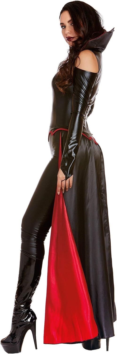 Dreamgirl Adult Vampire Costume for Women, Modern Gothic Female Vampire, Princess of Darkness Halloween Costume