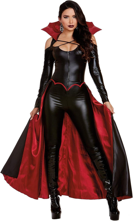 Dreamgirl Adult Vampire Costume for Women, Modern Gothic Female Vampire, Princess of Darkness Halloween Costume
