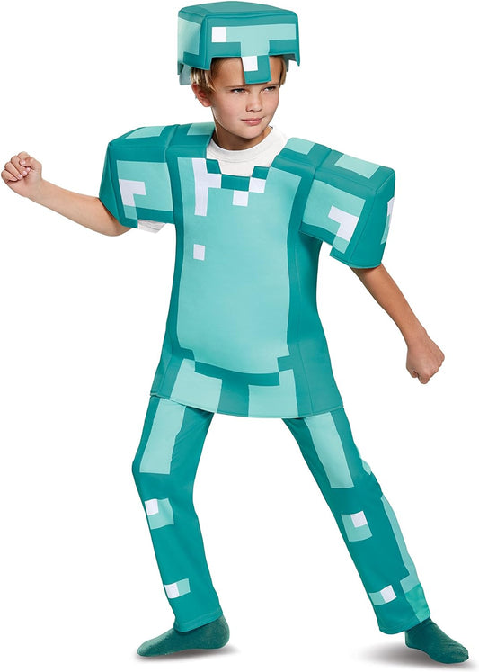 Kids Minecraft Armor Deluxe Halloween Costume