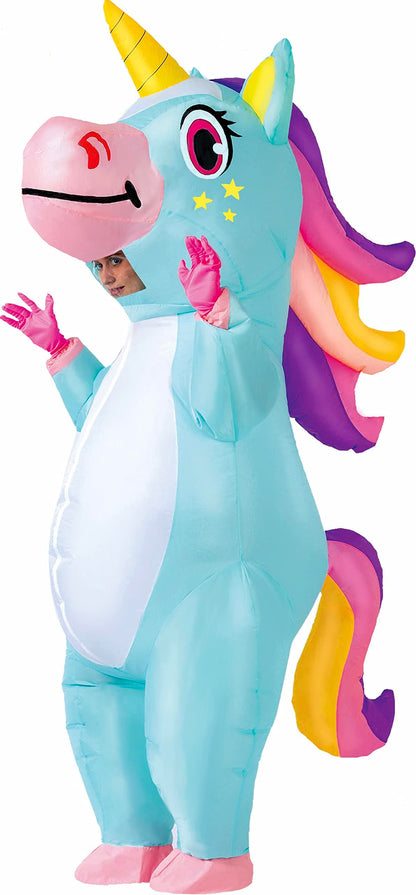 Spooktacular Creations Halloween Inflatable Costume, Full Body Unicorn Blow Up Costume for Adult Holiday Themed Cosplay Party