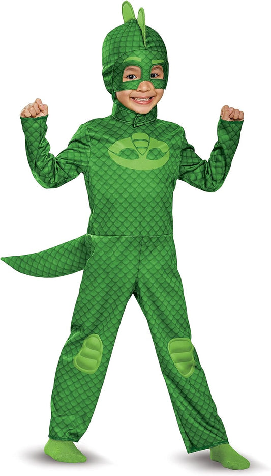PJ Masks Gecko Costume for Toddlers, Official PJ Masks Costume Jumpsuit