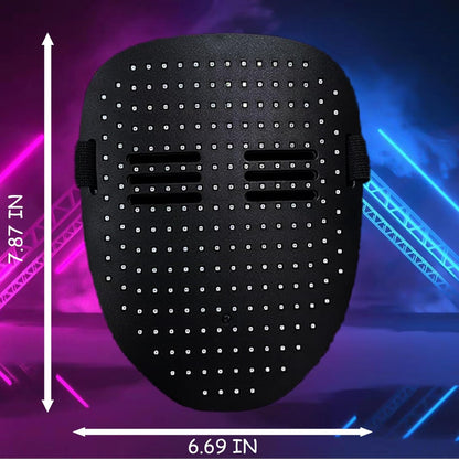 Led Mask Lighted Up Mask - Led Masks with Gesture Sensing Costume for Halloween Costume Cosplay Party Cool Gifts