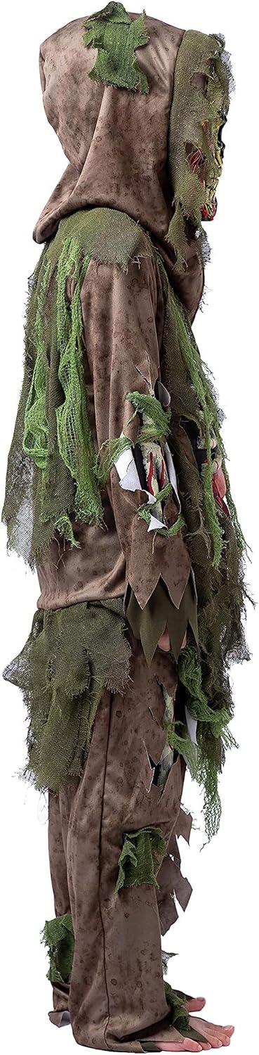 Spooktacular Creations Swamp Deluxe Skeleton Living Dead Zombie Costume for Halloween Kids Monster Role-Playing