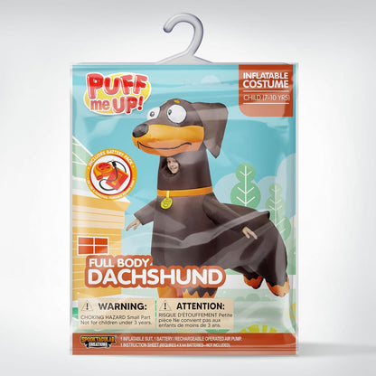 Spooktacular Creations Kids Halloween Inflatable Costumes, Dachshund Full Body Blow Up Costumes for Halloween Animal Cosplay Themed Party