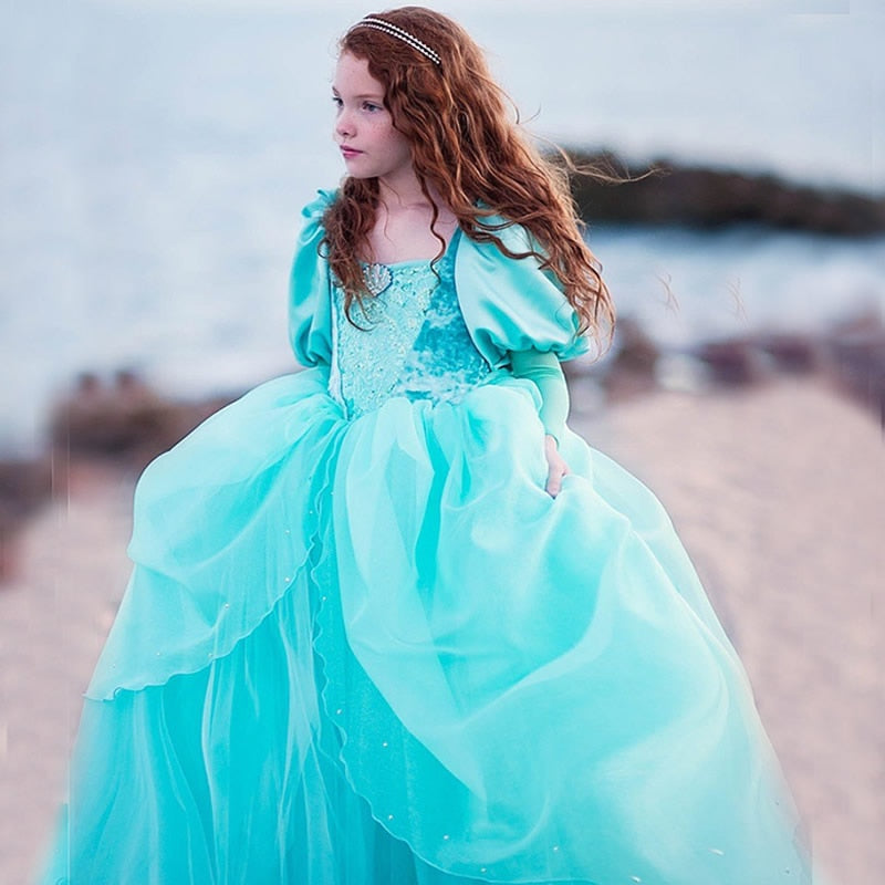 Ariel mermaid dress for girls birthday party costume