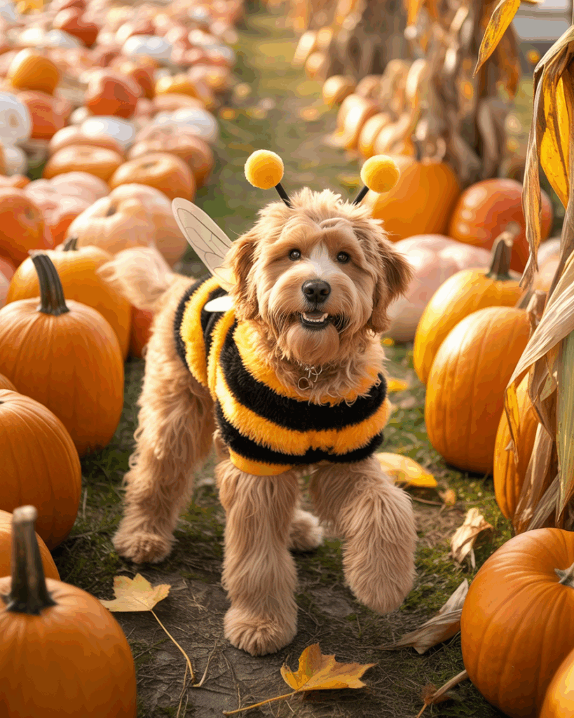 Dog Bumble Bee Halloween Costume - view 3