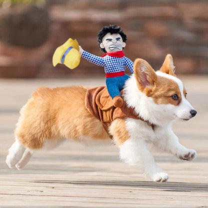Cowboy Rider Dog Costume - view 3